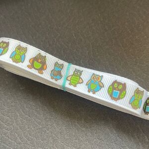 Grosgrain Ribbon .5” 5 yards yds 5/$20 NEW 1/2” bows bow making shipping print